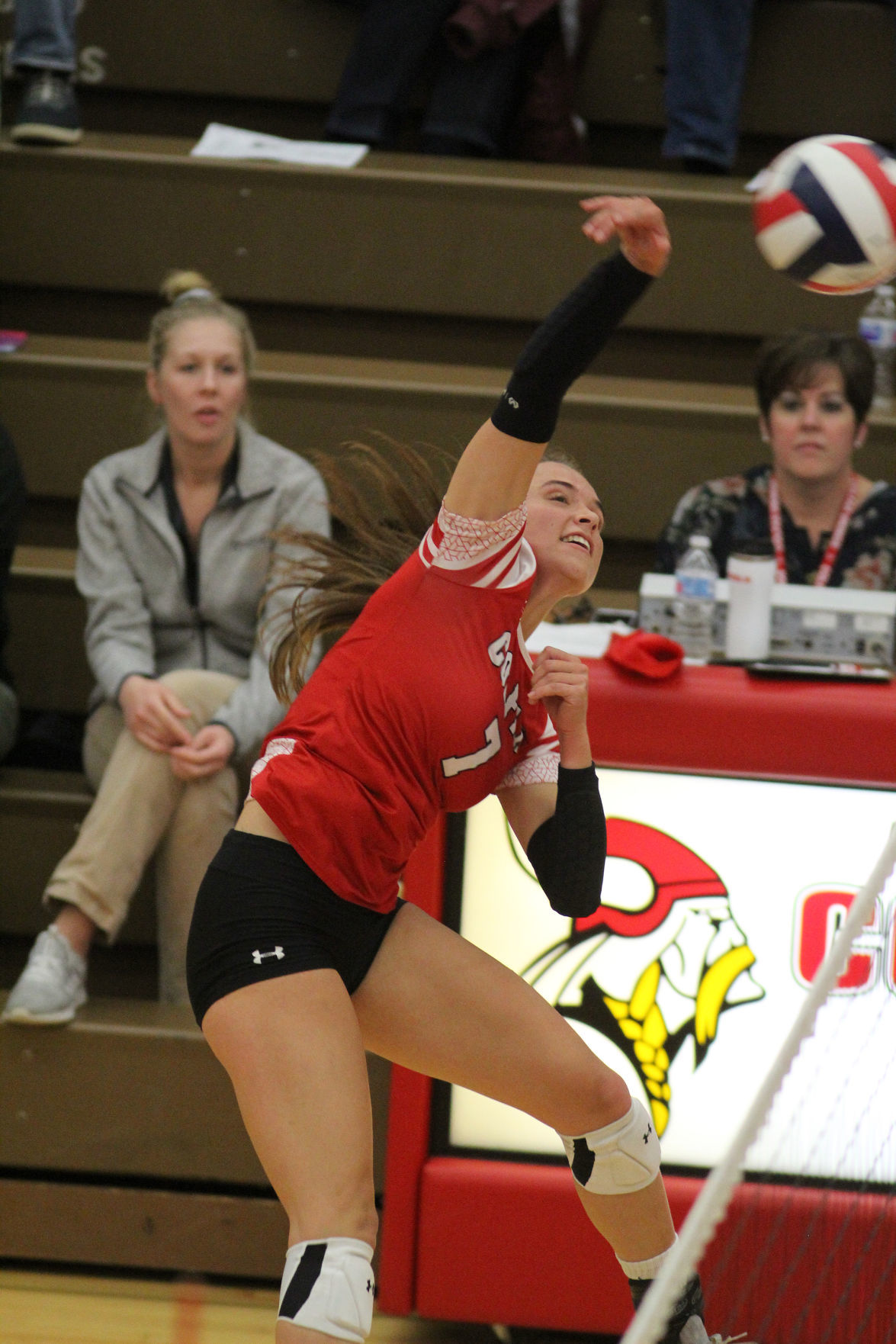 Cameron at Colfax volleyball regionals 10-24-19